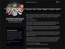 Tablet Screenshot of expendablesmc.org